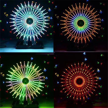 DIY Electronic Kit LED Rotating Ferris Wheel 16 Layer 30cm 610 LEDs Bluetooth Control Colorful Animation Modes APP Remote Control