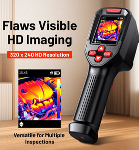 ZCF Q01 Handheld Infrared Thermal Imager 320240 HD Resolution 2.4-Inch Screen IP67 8 Mm Probe High-Endurance Battery