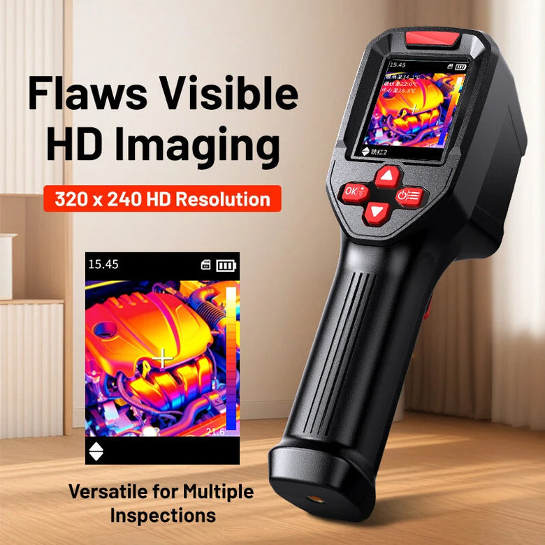ZCF Q01 Handheld Infrared Thermal Imager 320240 HD Resolution 2.4-Inch Screen IP67 8 Mm Probe High-Endurance Battery