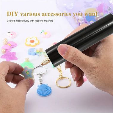 USB Electric Drill High Concentricity Rotary Tool ABS Material 36V Safe Multipurpose Drill Bits Lightweight Portable DIY Jewelry Crafts Nail Art