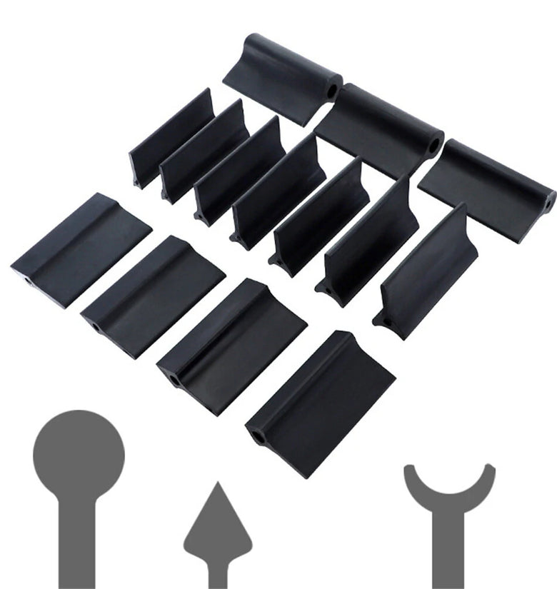 14PCS Rubber Sanding Block Set Sandpaper Holder Woodworking Tool Sanding Pad Polishing Pad Lathe Wood Carving Finishing