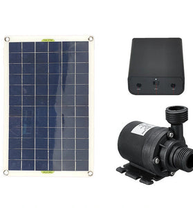 50W Solar Fountain Water Pump Kit Solar Panel Submersible Powered Pump Fish Pond Fountain Powered Garden Decorations Low Noise