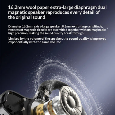 F8 TWS Wireless bluetooth 5.4 Earphone 16.2mm Wool Paper Diaphragm 360 Panoramic Sound ENC Call Noise Cancelling Low Delay AI Translation Earhooks Waterproof Sports Headphones