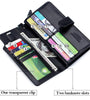 BULLCAPTAIN Men's Genuine Leather Wallet RFID Function Can Place 6.5'' Mobile Handbag High Quality Multi Card Long Wallet