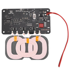 9-32V 20W/22W for QiWireless Charger Transmitter Module Circuit Board with 3 Coil for DIY Car Outdoor Power Supply