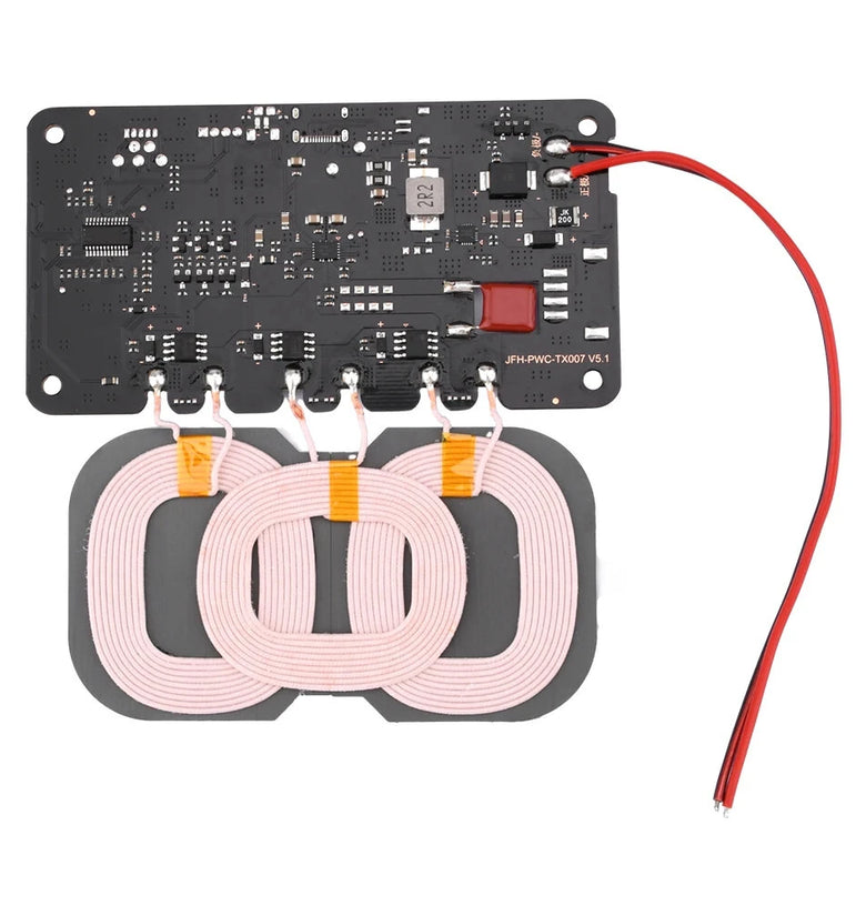 9-32V 20W/22W for QiWireless Charger Transmitter Module Circuit Board with 3 Coil for DIY Car Outdoor Power Supply
