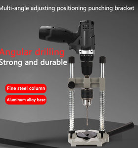 Versatile Drill Stand for Woodworking Enthusiasts  Multi-Angle Hole Puncher  Mini Drill  Hammer Holder