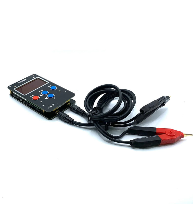 100/1K/10kHz Handheld Precision Digital Bridge Meter for Resistance Capacitance Inductance ESR Measurement with 0.1% Accuracy Auto-Ranging