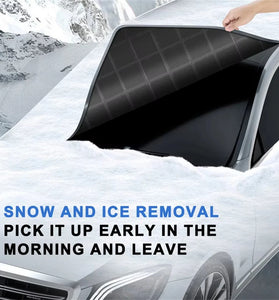 Car Windshield Snow Cover Automobile Anti Freeze Windshield Covers Magnetic Front Window Sun Shade Thickened Protector