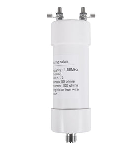 1:2 Shortwave Balun 200W High Power 50 Ohm to 100 Ohm Frequency 1-56MHz Waterproof Antenna Epoxy Plate Stainless Steel Copper Nosepieces Signal Transmission