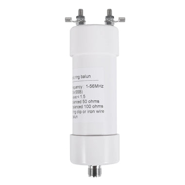 1:2 Shortwave Balun 200W High Power 50 Ohm to 100 Ohm Frequency 1-56MHz Waterproof Antenna Epoxy Plate Stainless Steel Copper Nosepieces Signal Transmission