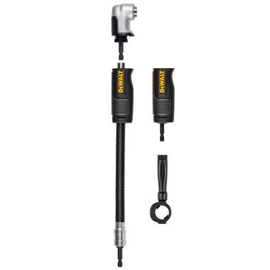 DWAMRASETFT-A9 for DEWALT Right Angle Drill Adaptor 4-in-1 Compact 1.5 in Head Height Impact Driver Compatible Metal Gearcase Rare Earth Magnet Quick Bit Ejection Power Tool Accessories