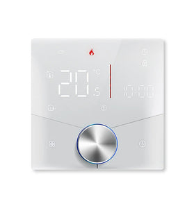 MoesHouse Tuya WIFI Smart Knob Thermostat Gas Boiler Heating Remote Controller LCD Display Mobile Phone APP Control Touch Screen Work with Alexa Google Assistant