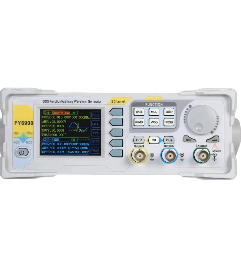 FY6900 100MHz Signal Generator High Precision Digital DDS Dual-channel Function Signal/Arbitrary Waveform Generator