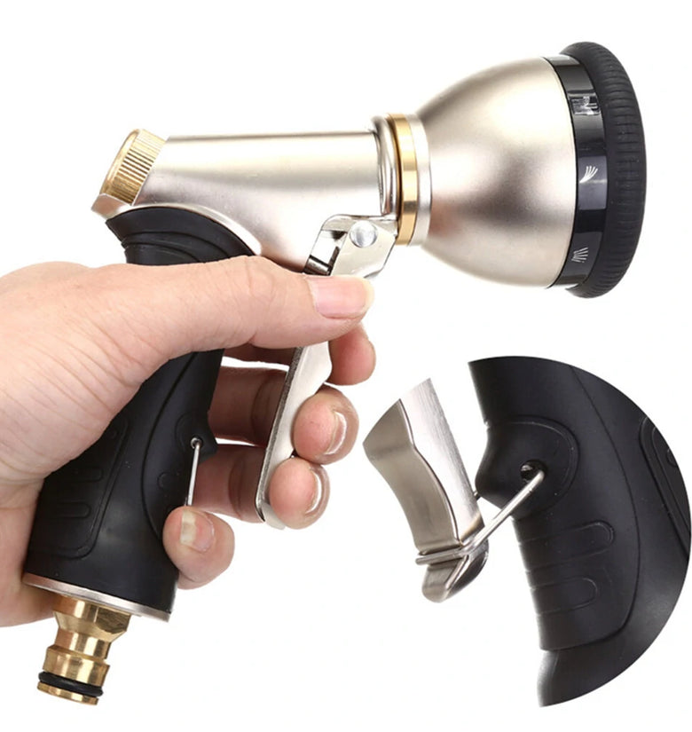 9 Function High-Pressure Water Spray Gun Car Washer Hose Spray Bottle Garden Watering Sprinkler Sprinkler Cleaning Water Gun