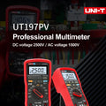 UNI-T UT197PV Industrial Digital Multimeter 600000 Count True RMS IP67 Waterproof Bluetooth AC DC Voltage Current VFD Filter CAT IV 1000V Portable Electricity Meter Outdoor Electric Tester