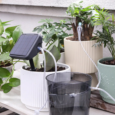 Solar Automatic Watering Device Intelligent Flower Sprinkler Timing Watering Device Potted Plant Drip Irrigation System Drip Self-watering Equipment
