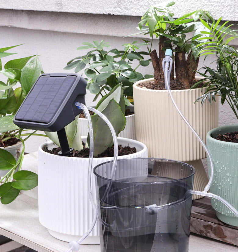 Solar Automatic Watering Device Intelligent Flower Sprinkler Timing Watering Device Potted Plant Drip Irrigation System Drip Self-watering Equipment
