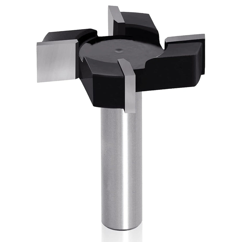 1/2 Inch 12mm Shank CNC Spoilboard Surfacing Router Bit 4 Wings Slab Flattening Router Bit Planing Bit Wood Planing Bit