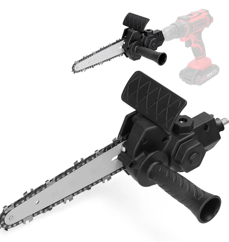 6 Inch Portable Electric Chainsaw Conversion Head Kits Electric Drill to Electric Chain Saw Adapter Portable Pruning Saw