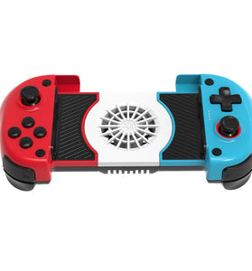 X3 2-in-1 Cooling Fan Stretching Wireless Game Controller with Hall Effect 3D Joystick and Trigger Dual Vibration Motor bluetooth Gamepad for Switch/Android/iOS/PC