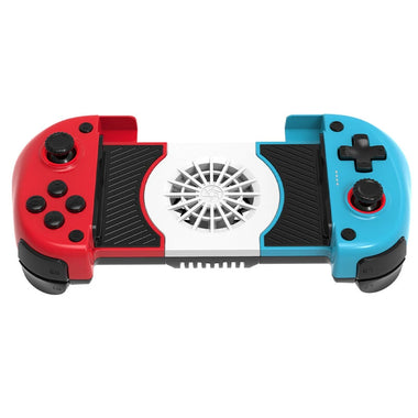 X3 2-in-1 Cooling Fan Stretching Wireless Game Controller with Hall Effect 3D Joystick and Trigger Dual Vibration Motor bluetooth Gamepad for Switch/Android/iOS/PC