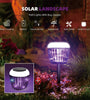LED Solar Mosquito Killer Lawn Light Waterproof Outdoor Bug Zapper with UV Light 3 Modes Safe Design Mosquito Repellent Light