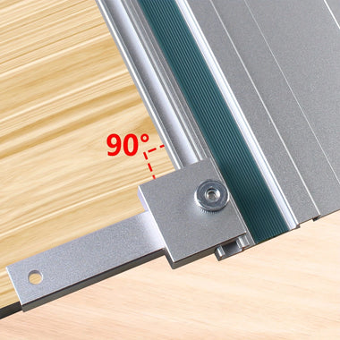 Aluminum Alloy Track Saw Square Guide 90 Degree Right Angle Compatible with T Track System for Track Saw Guide Rail