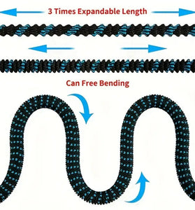 Premium Expandable Magic Car Wash Hose with Long Rod Spray Gun High Pressure Telescopic Design with 3/4 Inch Diameter and US Standard Connector Ideal For Car Cleaning Watering Plants Pet Washing