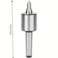 Woodworking Turning Return Top MT2 Live Center 0.0002inch High Accuracy 60 Degree Lathe Center With 18mm Shank Diameter For Lathe Wood Metal Turning Tool