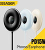 ESSAGER ES-WC10 15W Digital Display Magnetic Wireless Charger Fast Wireless Charging Pad for Smart Phones for iPhone 16 15 14 13 Pro for Huawei Mate XT for Samsung Galaxy Z Fold6 for Xiaomi MIX Fold 4 for Airpods