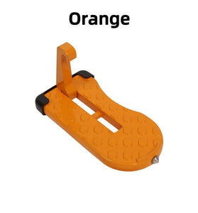 Foldable Car Roof Rack Step with Safety Hammer Car Door Step Latch Hook Universal Auxiliary Walking Car Foot Pedal Aluminium Alloy