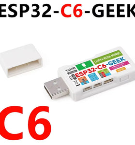 ESP32-C6 GEEK Development Board With 1.14inch 65K Color IPS LCD 240x135 Supports 2.4GHz Wi-Fi 6 & BLE 5 USB-A Port