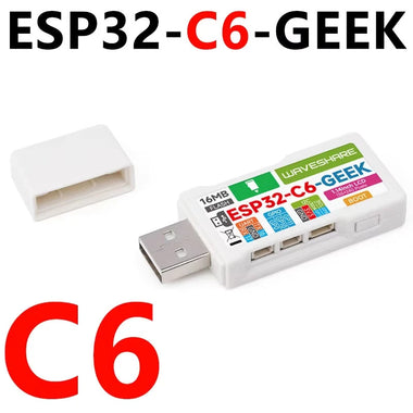 ESP32-C6 GEEK Development Board With 1.14inch 65K Color IPS LCD 240x135 Supports 2.4GHz Wi-Fi 6 & BLE 5 USB-A Port