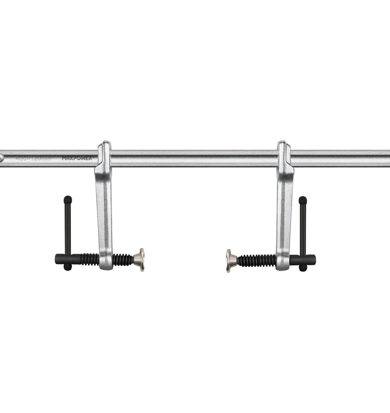 Multifunctional F Clamp 300x80mm Double Force Welding Bar Clamp 1200 Pounds Clamping Force Chrome Vanadium Steel Metalworking Woodworking Heavy Duty Clamp