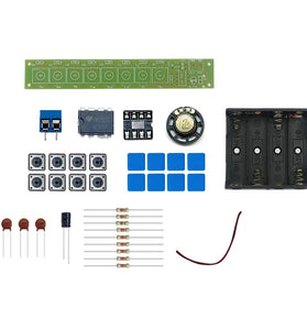 NE555 Electronic Piano Kit DIY Music Keyboard 8 Keys Easy Assembly 6V DC Power Supply Perfect for Beginners