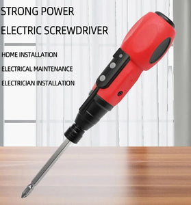 Portable Electric Screwdriver 3.6V 2/10Nm Torque Rechargeable Lithium Battery Compact Design Home DIY Tool Repair Kit Red