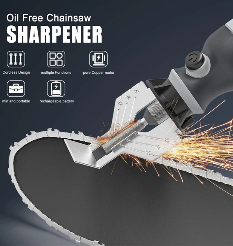 Cordless Chainsaw Sharpener Electric Handheld Chainsaw Sharpening Kit High Speed Chainsaw Sharpening Tool