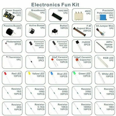 830 Hole Breadboard Electronic Components Set With Box For Arduino DIY Project Starter Electronic DIY Kit