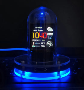 Nixie Tube Clock Weather Smart WIFI Bitcoin Desktop Clock DIY Tube Clocks Digital Table Clock Visual Display Changeable Automatic Update