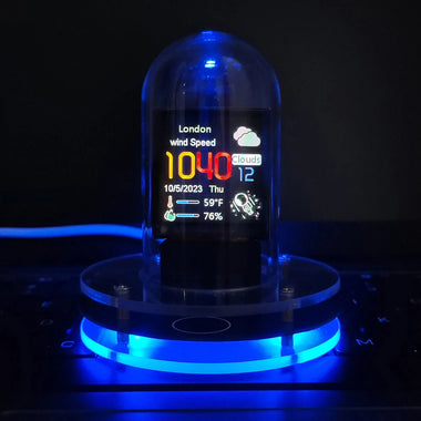 Nixie Tube Clock Weather Smart WIFI Bitcoin Desktop Clock DIY Tube Clocks Digital Table Clock Visual Display Changeable Automatic Update