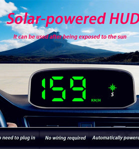 Solar Head Up Display GPS+ Digital Car Speedometer Beidou Dual System Intelligent Light Sensing HUD Car Universal Accessories