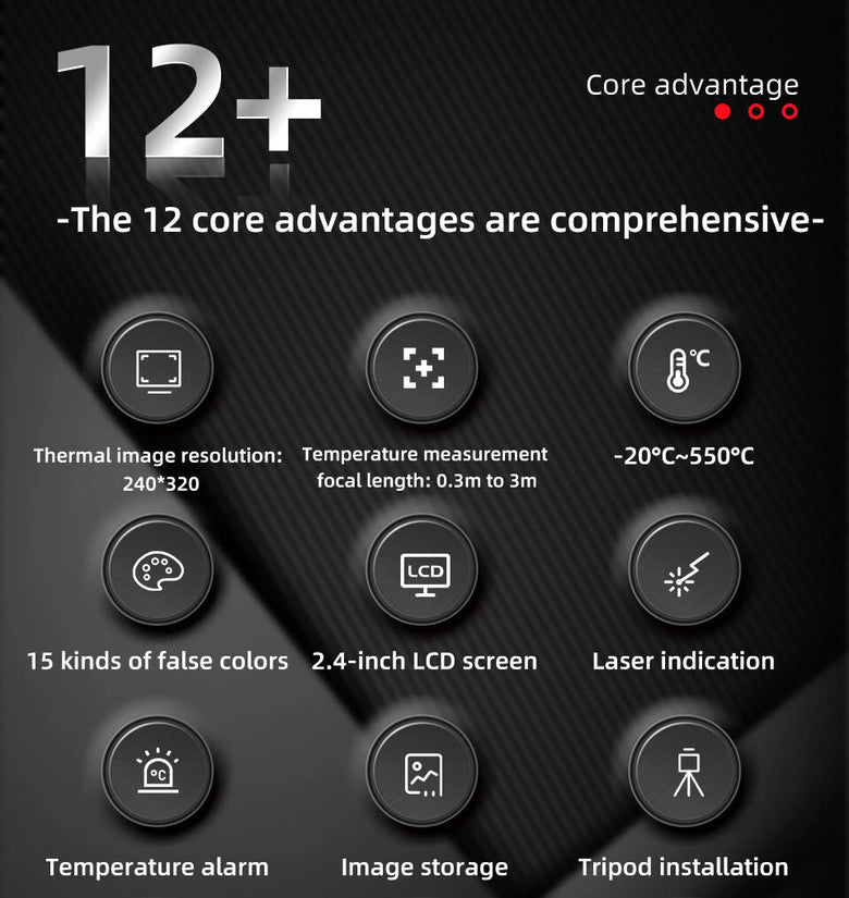 BSIDE HX4 Infrared Thermal Imaging Camera 240x320 Resolution -20C to 550C Adjustable Emissivity Rechargeable Battery Portable Professional Temperature Measurement