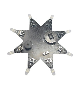 Color LED Octagonal Star Shape Christmas Tree Decoration Music Box Electronic Organ Keyboard DIY Electronics Kit