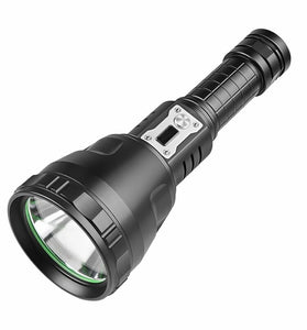 3000LM Strong Light Flashlight Large Light Cup Fixed Focus Outdoor Flashlight With Electronic Display