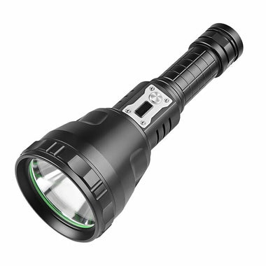 3000LM Strong Light Flashlight Large Light Cup Fixed Focus Outdoor Flashlight With Electronic Display