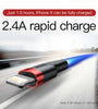 Baseus 2.4A USB-A to iP Cable Fast Charging Data Transmission Nylon Braided Core Line 0.5M/1M/2M/3M Long for iPhone 14 14Pro 14 Pro Max for iPad Pro