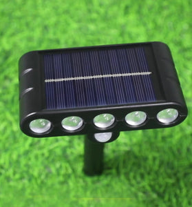 10W LED Solar Landscape Spotlight Outdoor IP55 Waterproof Adjustable 150 Angle 10W LED Auto On/Off Garden Pathway Lighting