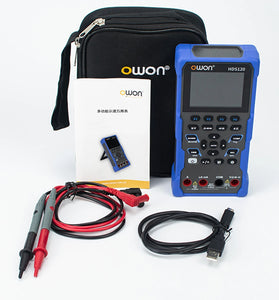 OWON HDS120 Digital Multimeter Oscilloscope 1MHz Analog Bandwidth High Accuracy 2.8inch LCD 1000V DC Voltage Measurement Current Resistance Tester