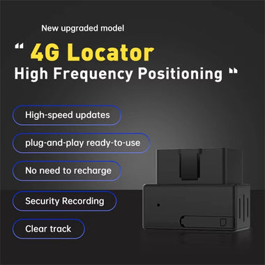 GPS 4G Locator Vehicle Tracker High Accuracy Real-Time Tracking Plug-and-Play OBD Locator Multiple Intelligent Alarms Fleet Management